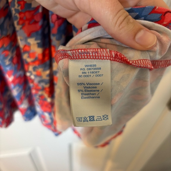 Boden St. Lucia Halter Dress Red White Blue Multi Patriotic Knee Summer Sun 4 - Picture 4 of 7